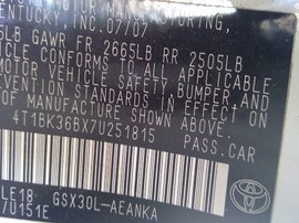 2004 TOYOTA AVALON, WHITE, TOURING, 3.5L, AT. Z25935